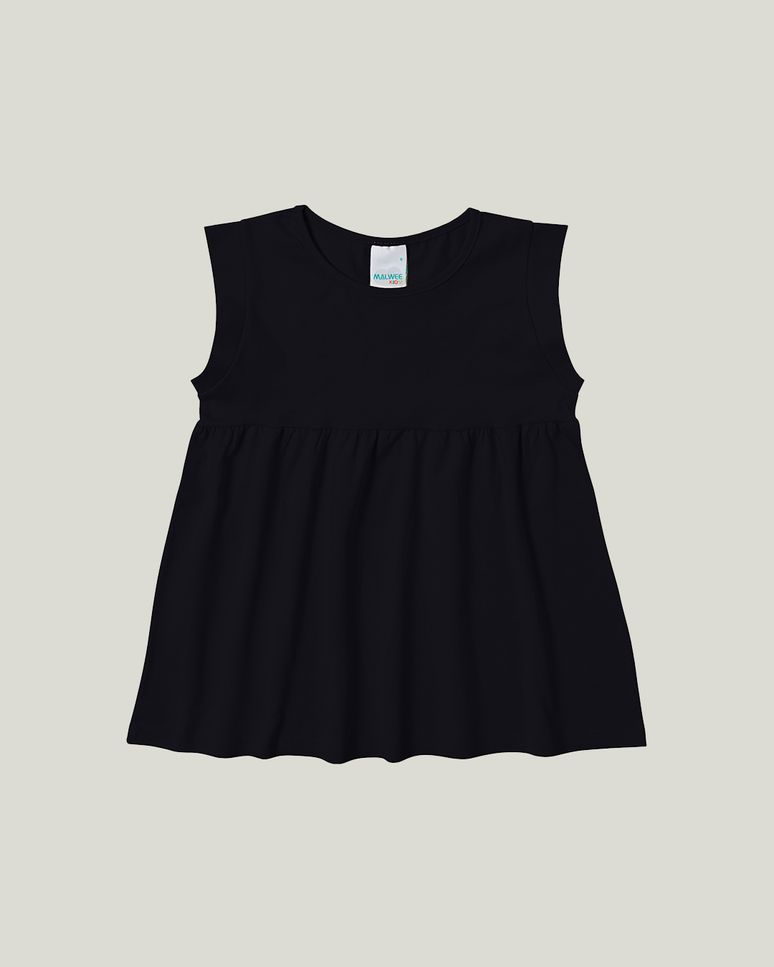 Blusa Peplum Em Malha Menina Malwee Kids