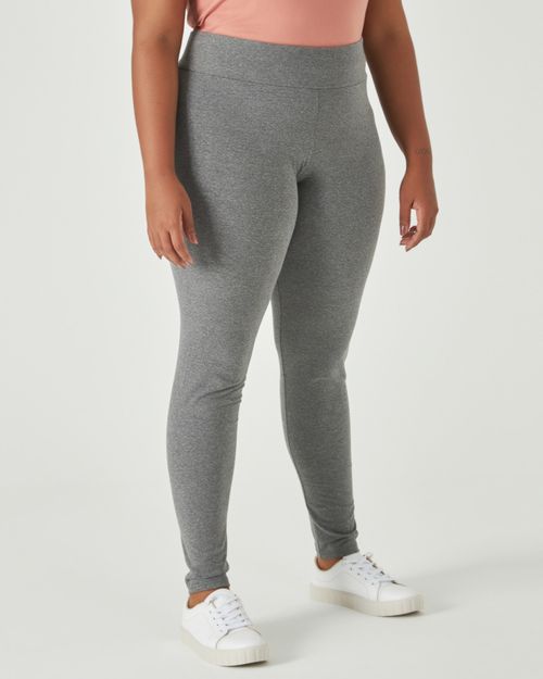Calça Básica Feminina Plus Size Em Cotton Conforto