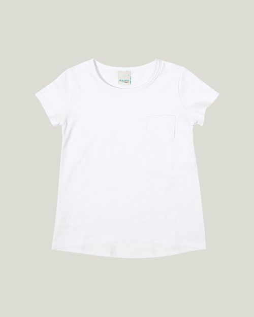 Blusa Infantil Menina Mullet Decote Redondo Em Malha  Malwee Kids