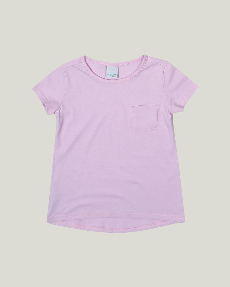 Blusa Infantil Menina Mullet Decote Redondo Em Malha  Malwee Kids