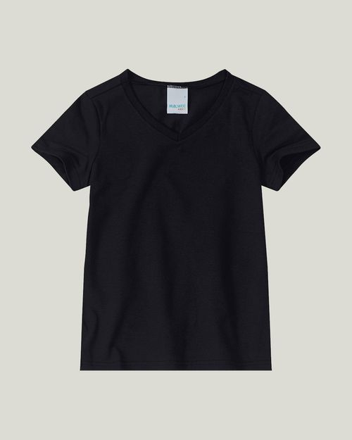 Blusa Infantil Menina Decote V Em Algodão Malwee Kids