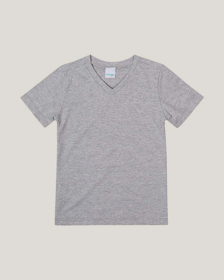 Camiseta Infantil Menino Decote V Em Algodão Malwee Kids