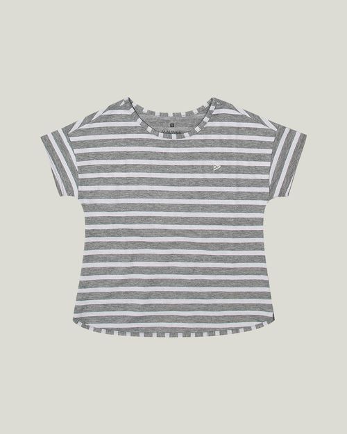Blusa Listrada Malha Menina Malwee Kids