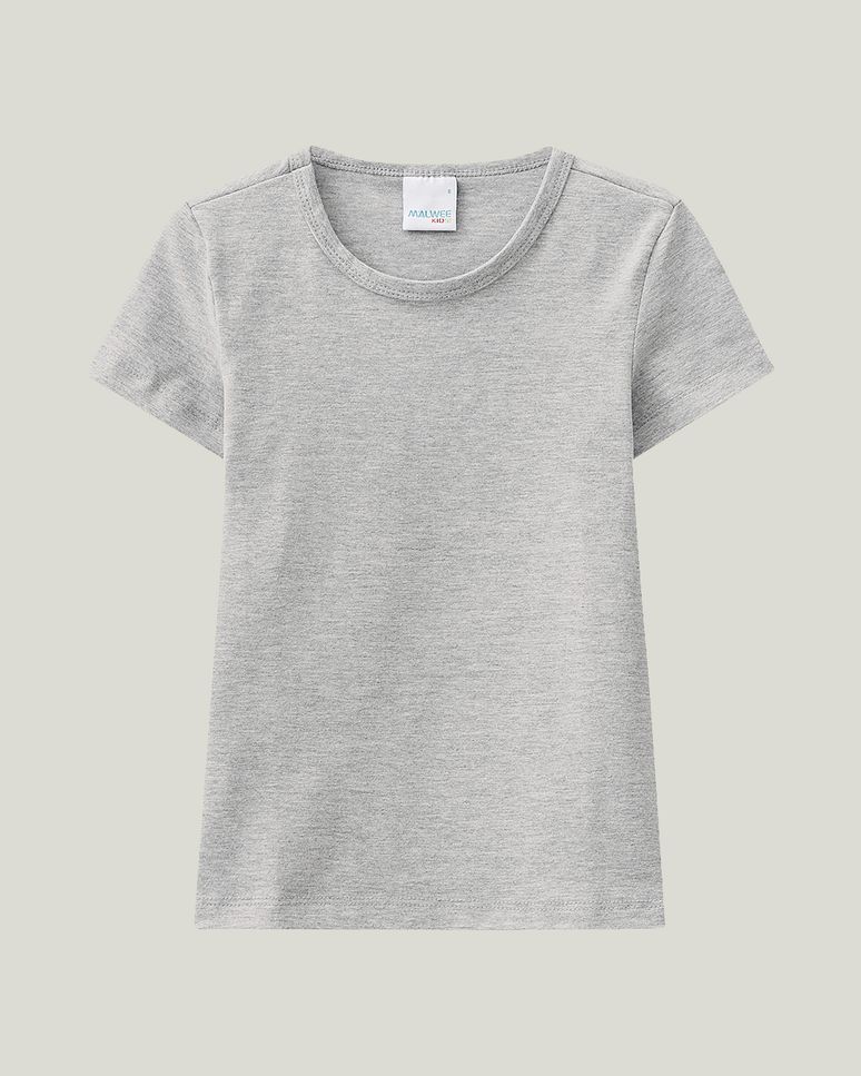 Blusa Infantil Menina Decote Redondo Em Cotton Conforto Malwee Kids