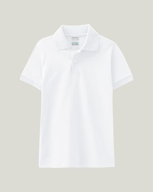 Camisa Polo Infantil Menino Gola Esporte Em Algodão Malwee Kids