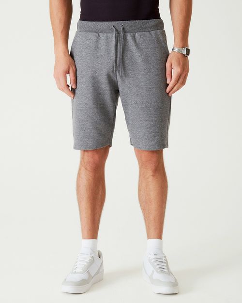 Bermuda Básica Masculina Cintura Média Em Moletom Sem Flanela