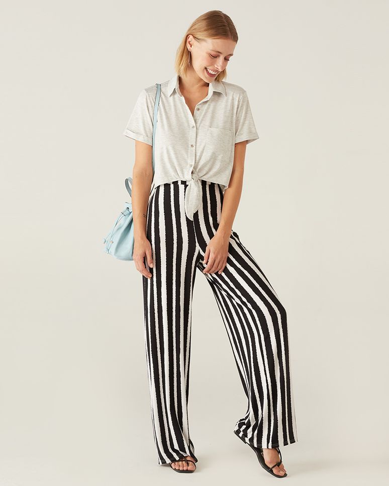 Camisa Com Amarração Malha Malwee