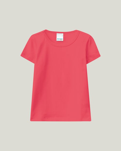 Blusa Infantil Menina Decote Redondo Em Cotton Conforto Malwee Kids