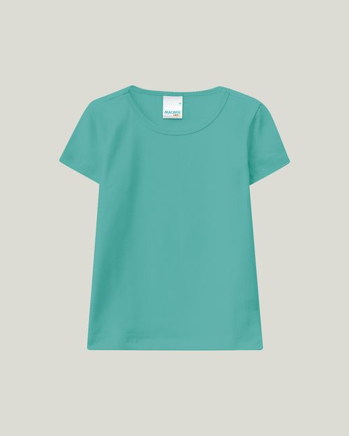 Blusa Infantil Menina Decote Redondo Em Cotton Conforto Malwee Kids