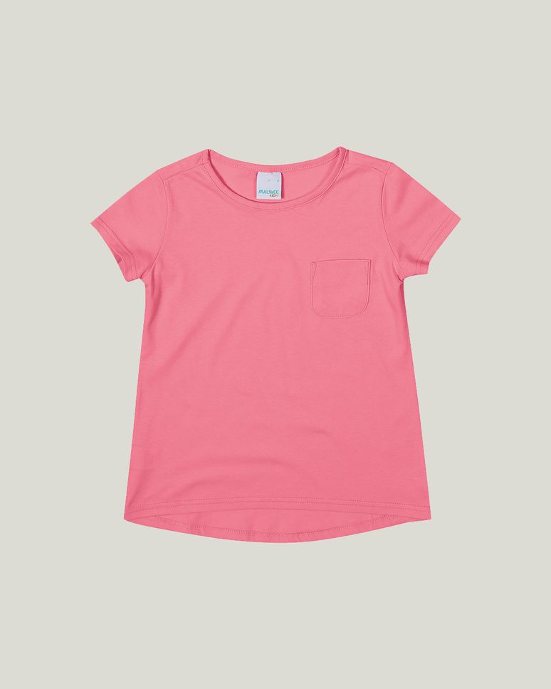 Blusa Infantil Menina Mullet Decote Redondo Em Malha  Malwee Kids