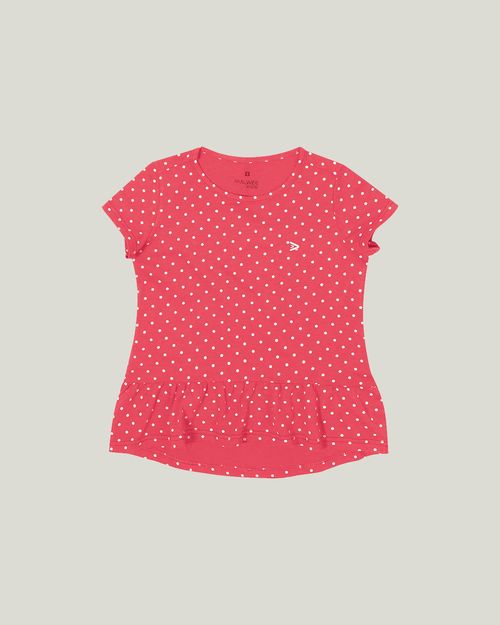 Blusa Decote Redondo Malha Menina Malwee Kids