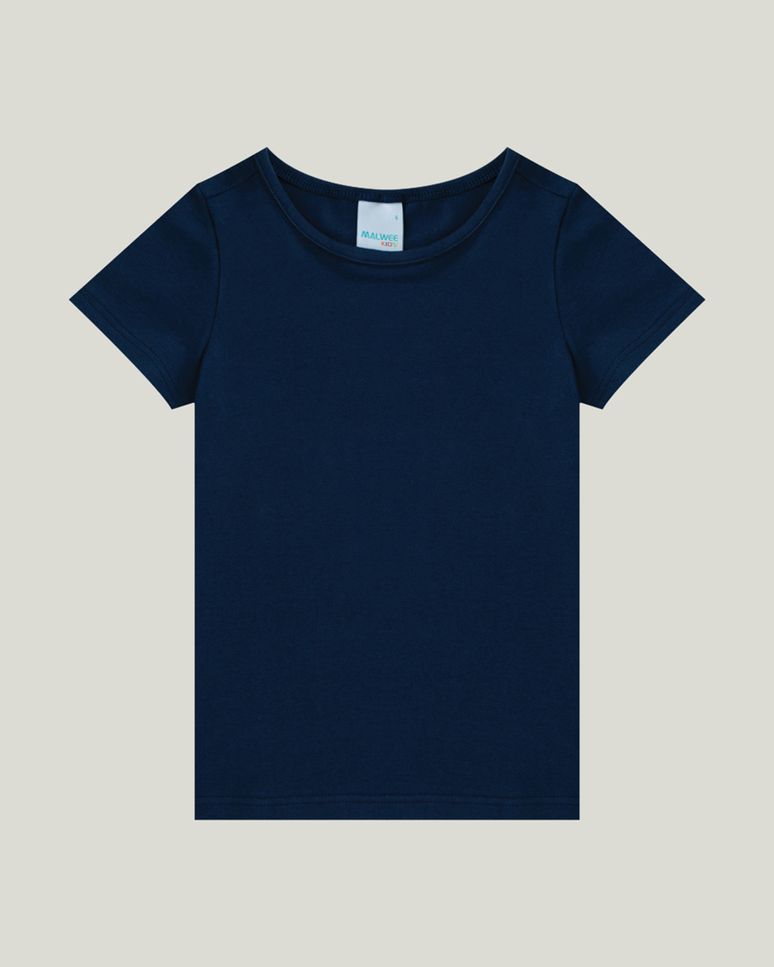 Blusa Infantil Menina Decote Redondo Em Algodão Malwee Kids