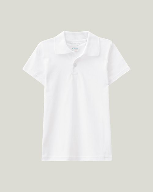 Blusa Polo Infantil Menina Gola Esporte Em Meia Malha Malwee Kids