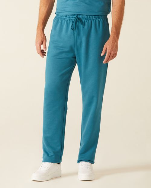 Calça Básica Masculina Moletom Sem Flanela