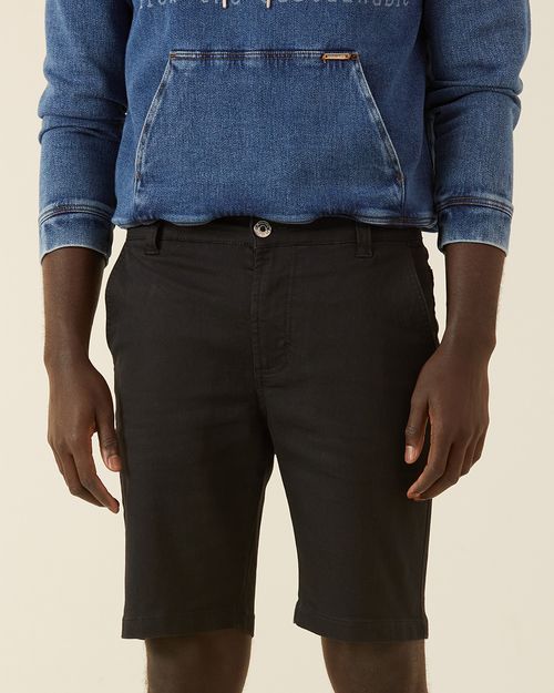 Bermuda Slim Sarja Com Elastano Malwee