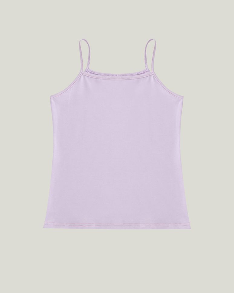 Regata Infantil Menina Alça Fina Em Algodão Malwee Kids