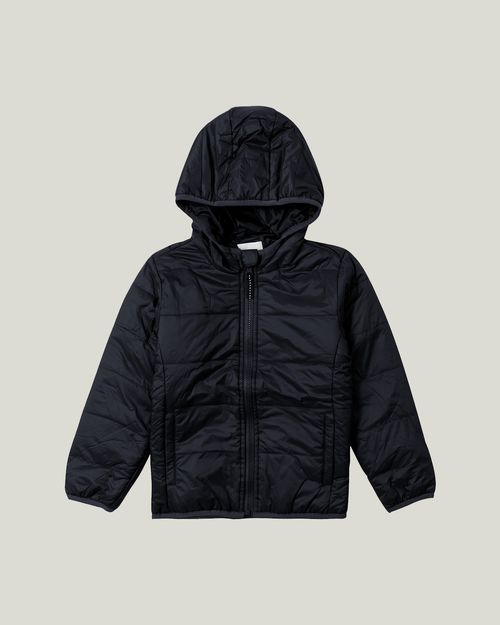 Jaqueta Infantil Puffer Unissex Com Capuz Em Tafetá Malwee Kids
