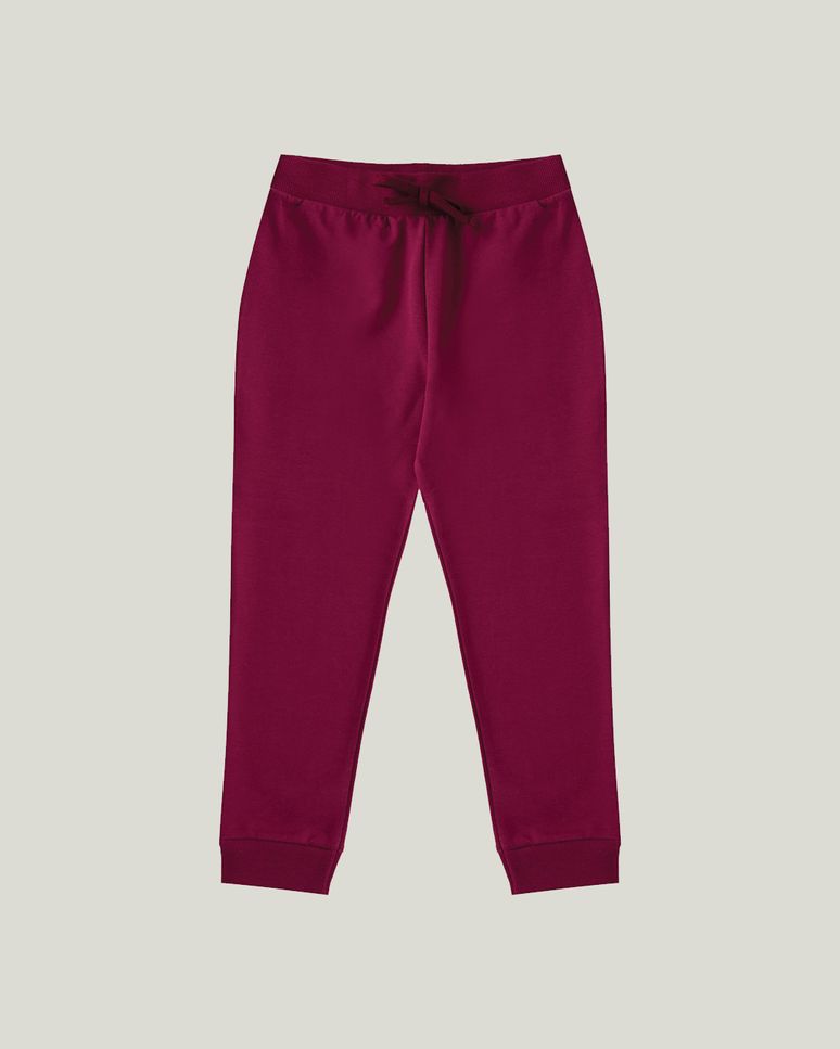 Calça Infantil Menina Jogger Em Moletom Stretch Flanelado Malwee Kids