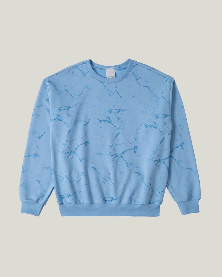 Blusão Moletom Infantil Marmorizado Malwee Kids