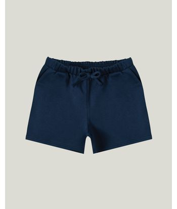 Shorts Infantil Menina Com Bolsos Em Moletinho Leve Malwee Kids