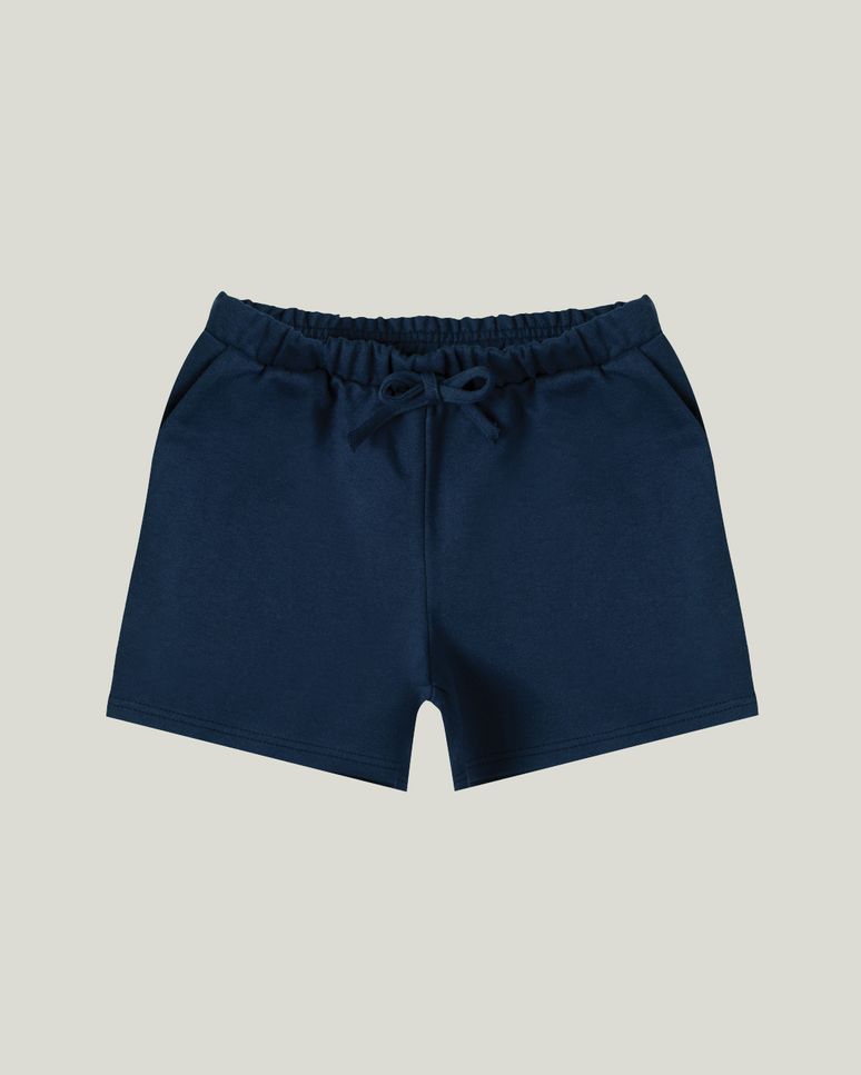 Shorts Infantil Menina Com Bolsos Em Moletinho Leve Malwee Kids