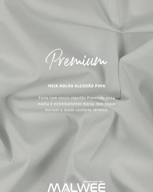 Blusa Básica Feminina Plus Size Decote Redondo Em Meia Pima