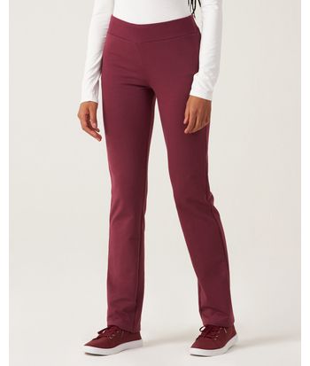 Calça Básica Feminina Cós Elástico Em Moletom Stretch Flanelado