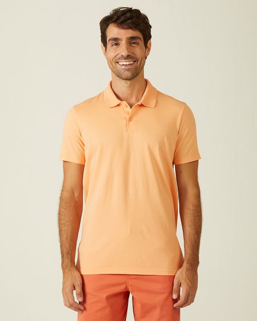 Camisa Polo Básica Masculina Peitilho Frontal Em Algodão