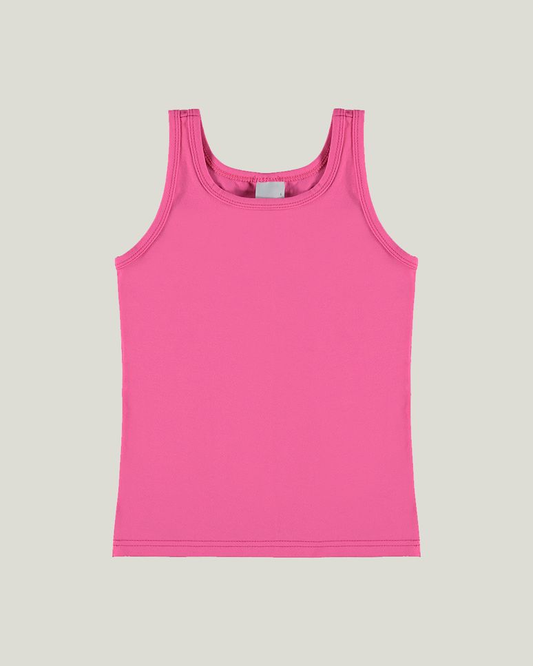 Regata Infantil Menina Decote U Em Cotton Conforto Malwee Kids