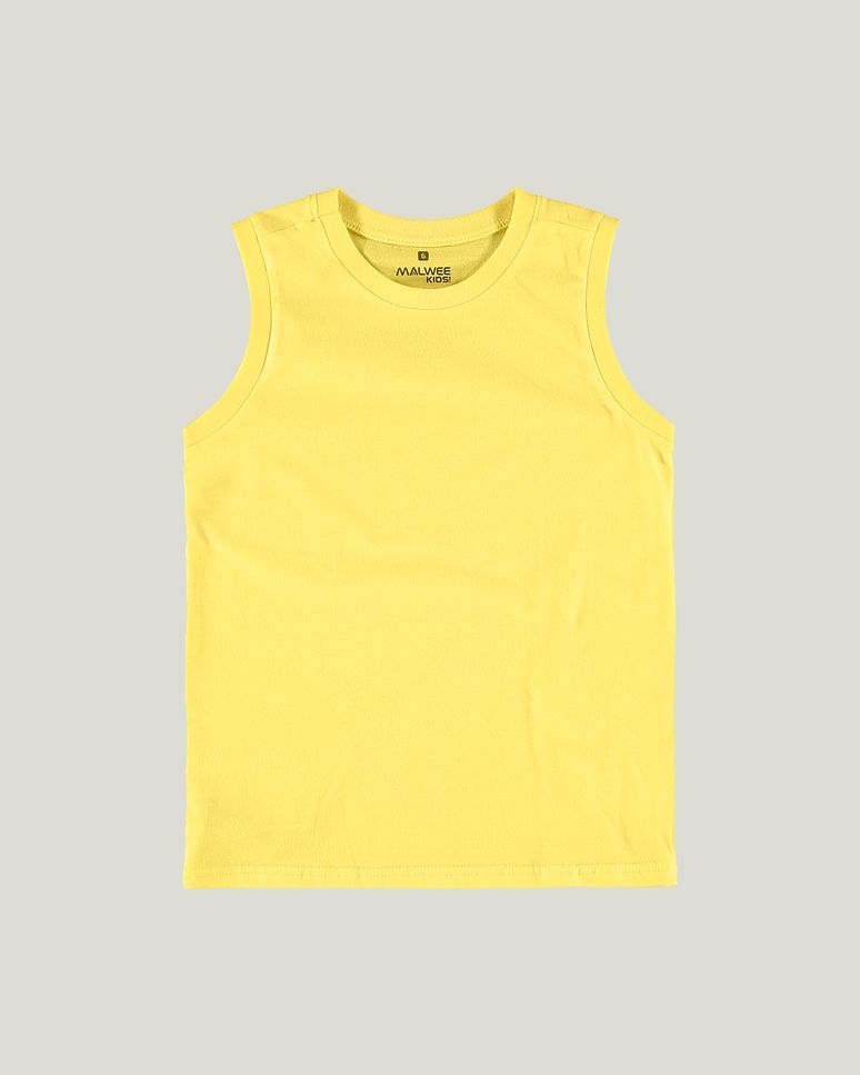 Regata Infantil Menino Decote Redondo Em Algodão Malwee Kids