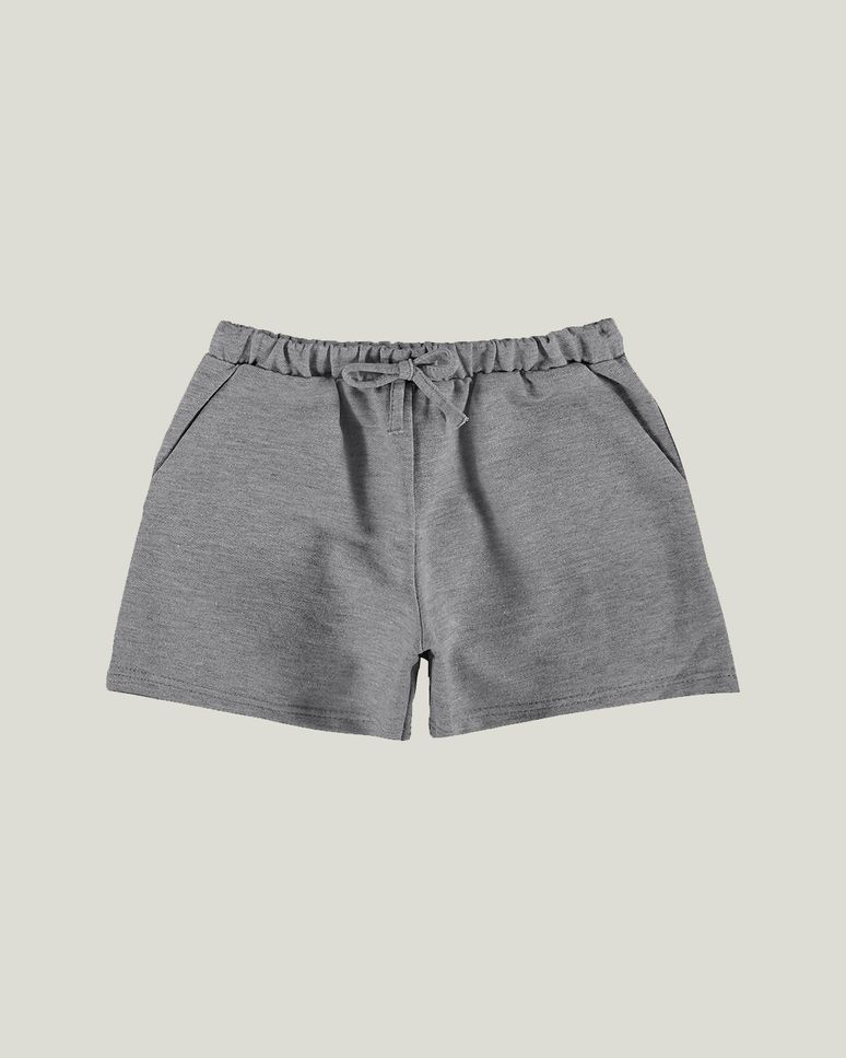 Short Infantil Menina Com Bolsos Moletinho Leve Malwee Kids