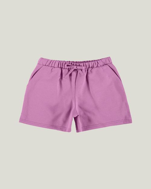 Short Infantil Menina Com Bolsos Moletinho Leve Malwee Kids