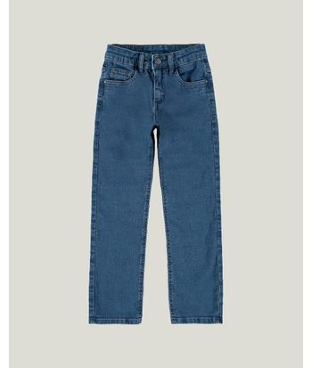 Calça Infantil Menino Slim Em Jeans Moletom Malwee Kids