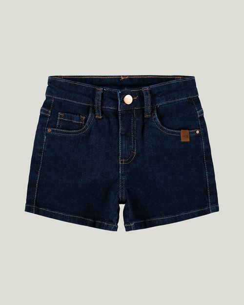 Shorts Infantil Menina Comfort Em Jeans Moletom Malwee Kids