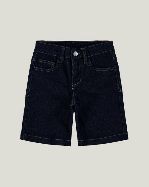 Bermuda Infantil Menino Cintura Média Em Jeans Moletom Malwee Kids