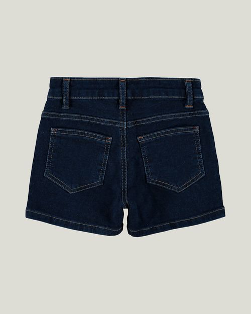 Shorts Infantil Menina Comfort Em Jeans Moletom Malwee Kids
