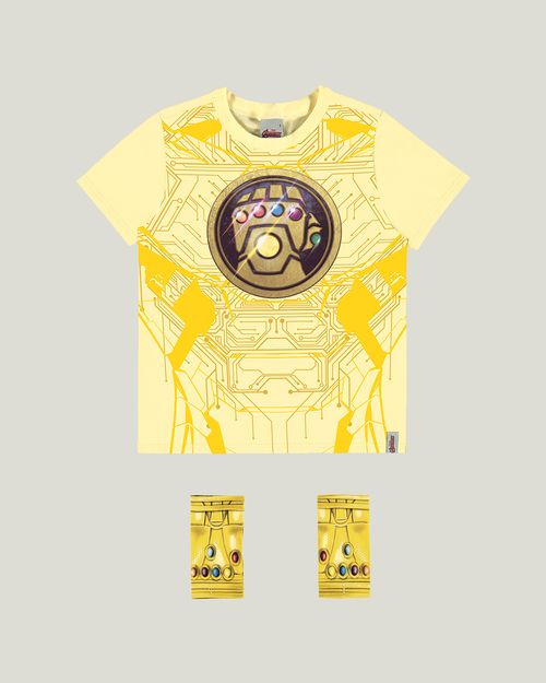 Camiseta Infantil Unissex Avengers® Em Algodão 100% Malwee Kids