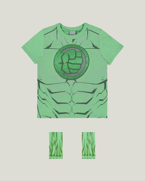 Camiseta Infantil Unissex Avengers® Hulk Em Algodão 100% Malwee Kids