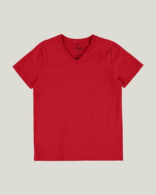 Camiseta Infantil Menino Decote V Em Algodão Malwee Kids