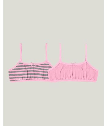 Kit 2 Tops Infantis Menina Sem Bojo Em Algodão Malwee Kids