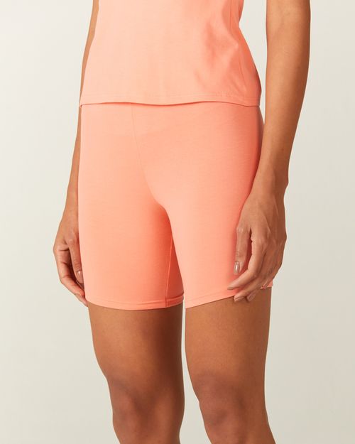 Shorts Básico Feminino Comfort Ajustado Em Algodão