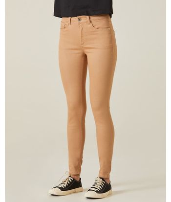 Calça Skinny Feminina Cintura Média Em Flex Jeans
