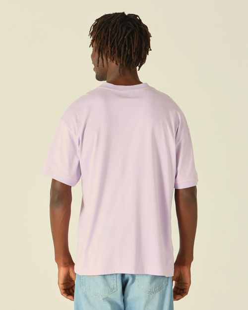 Camiseta Básica Masculina Box Fit Em Algodão