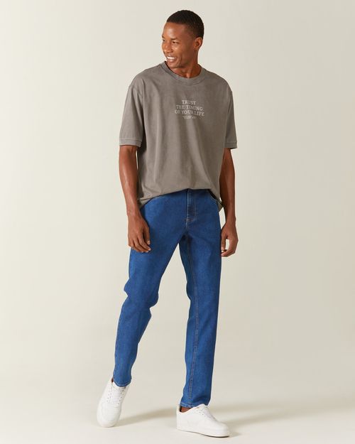 Calça Masculina Slim Em Flex Jeans