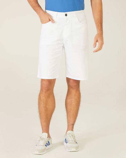 Bermuda Masculina Tradicional Em Sarja Com Elastano
