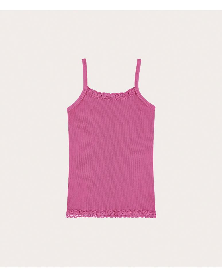 Blusa Infantil Menina Decote Quadrado Em Ribana Conforto Malwee Kids