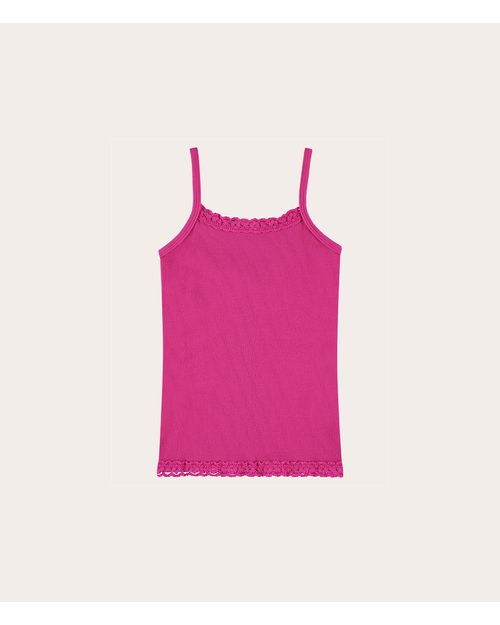 Blusa Infantil Menina Decote Quadrado Em Ribana Conforto Malwee Kids