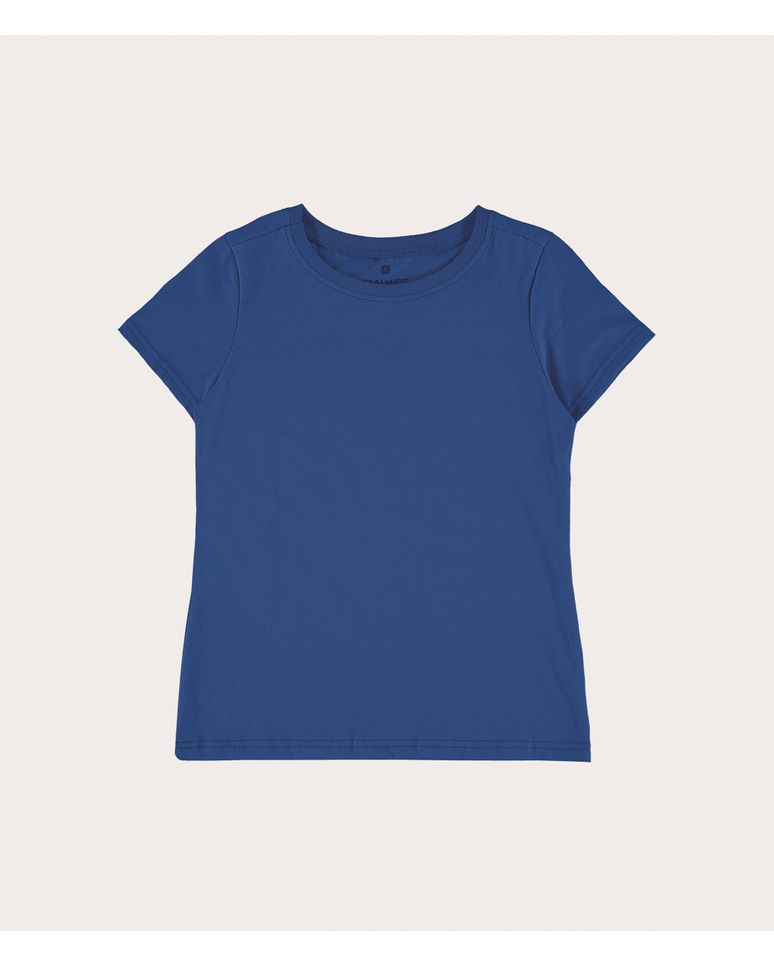 Blusa Infantil Menina Decote Redondo Em Algodão Malwee Kids