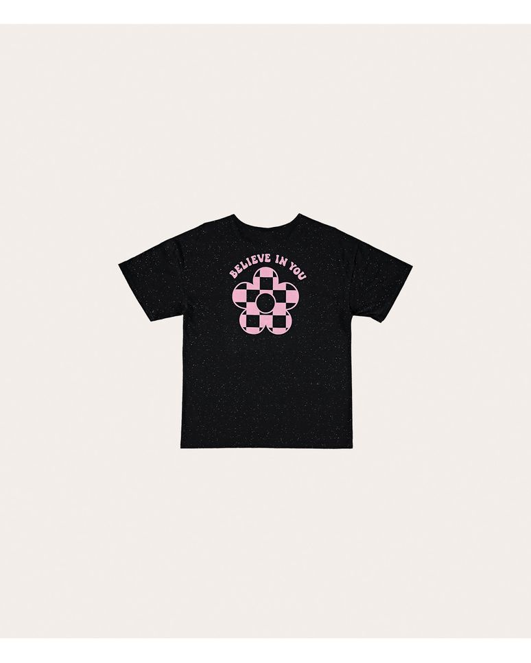 Camiseta Menina Believe In You Em Meia Malha Botonê Malwee Kids