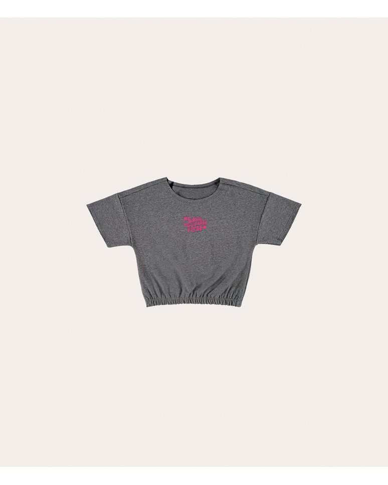 Blusa Menina Love Yourself First Em Moletom Stretch Malwee Kids